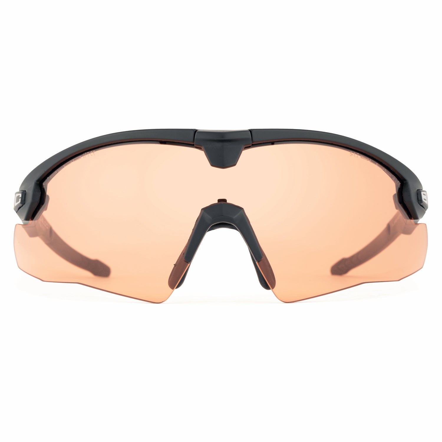 Lynx Ballistic glasses black frame with orange lens