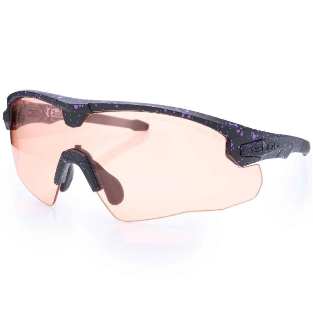 Lynx ballistic glasses Galactic Purple with anti-fog orange lens, EN166, ANSI Z87 and STANAG 2920 certified