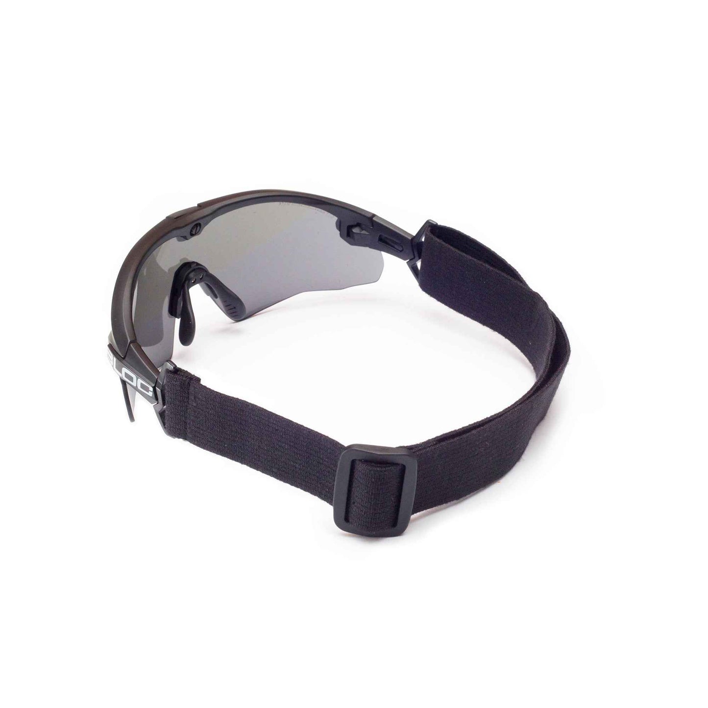 Bloc Lynx adjustable head strap for ballistic tactical eyewear.