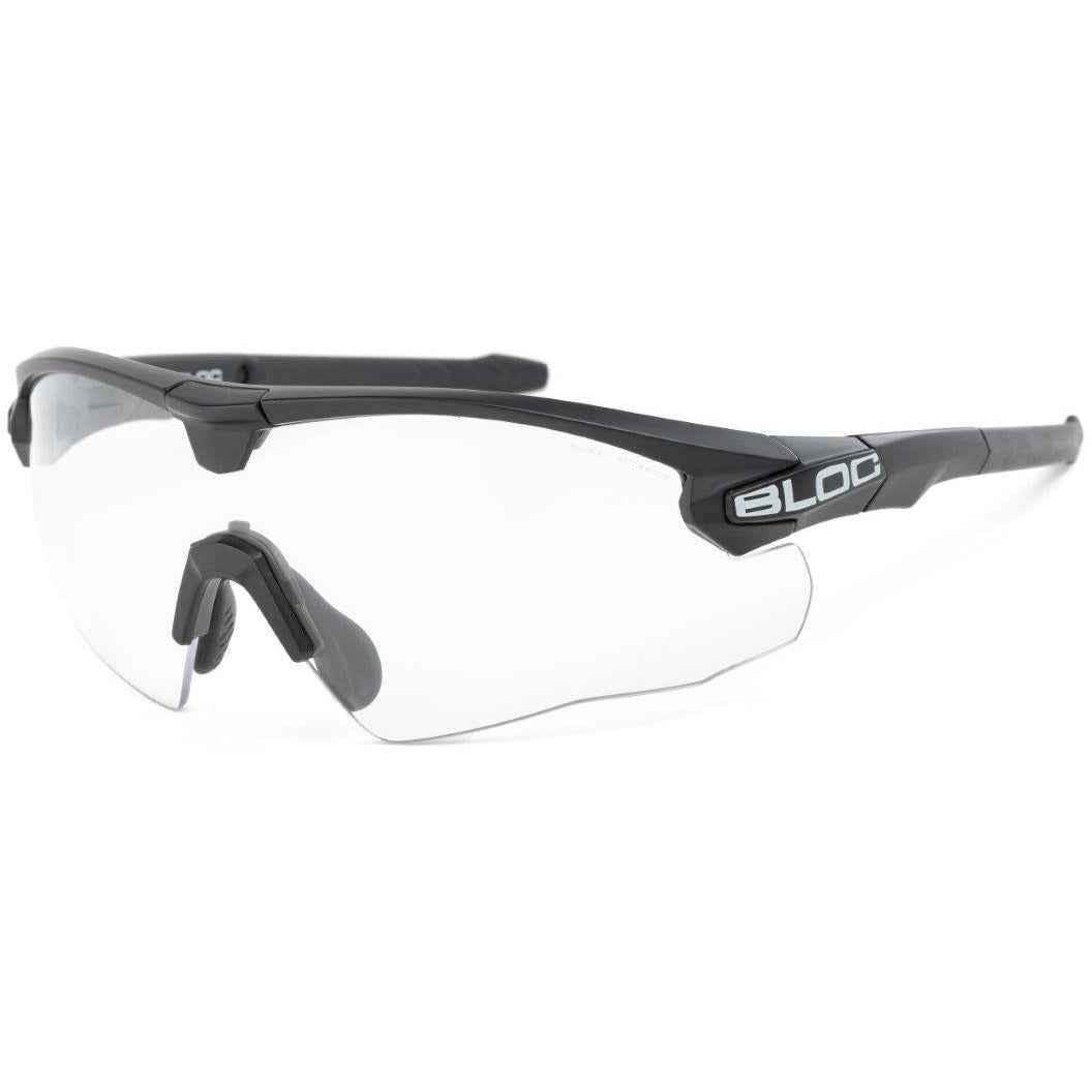 Bloc Lynx Black ballistic glasses with clear anti-fog lens