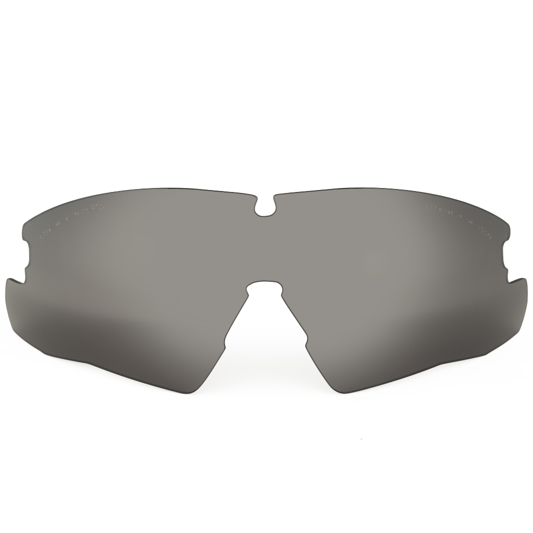 Bloc Lynx smoke ballistic replacement lens with anti-fog coating.