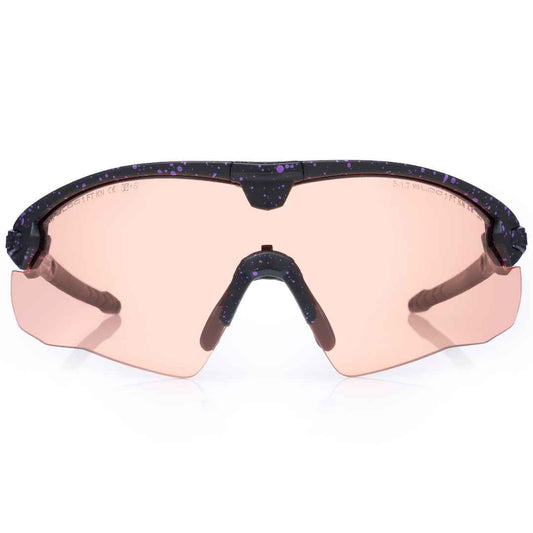 Lynx ballistic glasses Galactic Purple with anti-fog orange lens, EN166, ANSI Z87 and STANAG 2920 certified