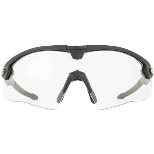 Bloc Lynx Black ballistic glasses with clear anti-fog lens